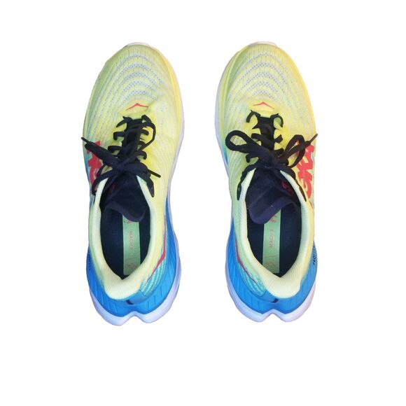 Hoka One One Mach 5 Men Size 9.5 Evening Primrose Scuba Blue Running 1127893EPSB - Picture 4 of 7